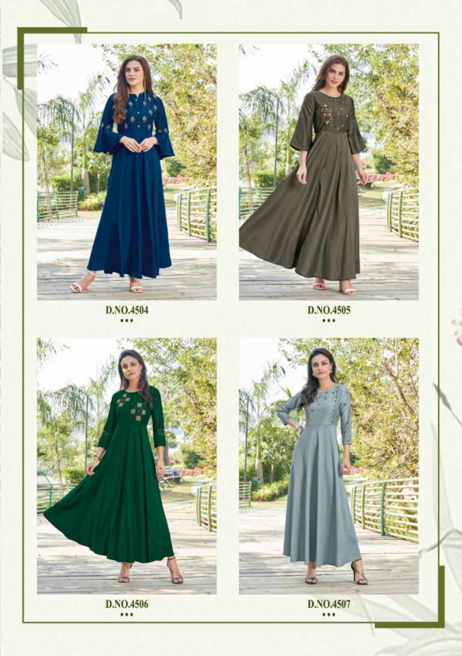 Koodee Phool Vol-2 Chinon Butti Kurti Catalog Koodee Phool Vol-2 Chinon Butti Kurti Catalog